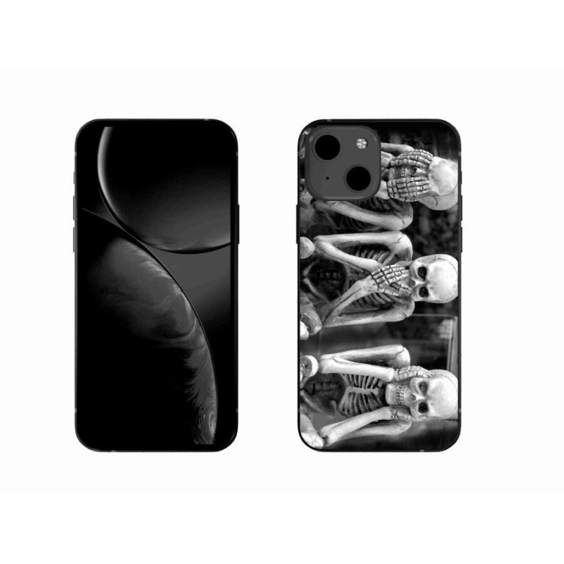 Gelový kryt mmCase na mobil iPhone 13 6.1 - kostlivci