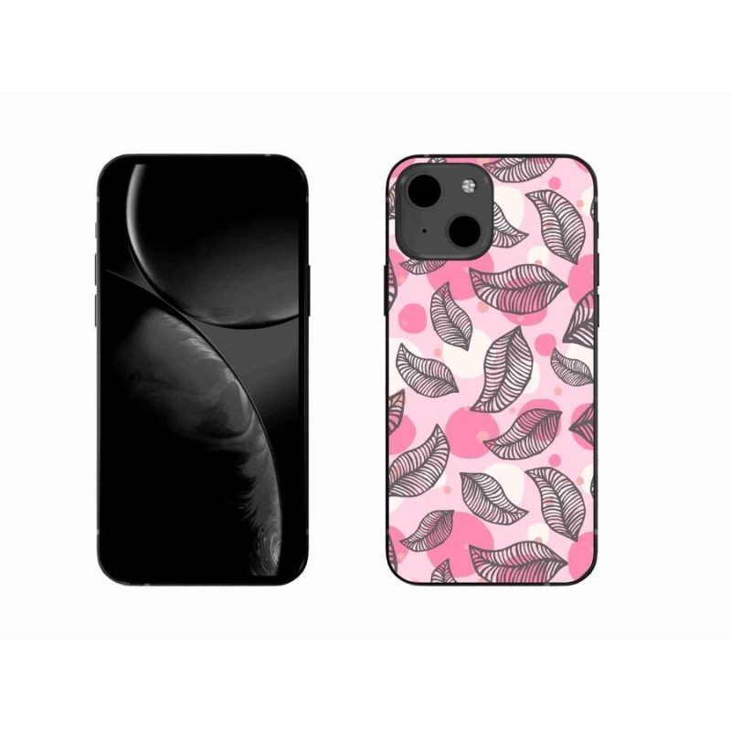 Gelový kryt mmCase na mobil iPhone 13 6.1 - kreslené padající listy