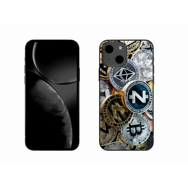 Gelový kryt mmCase na mobil iPhone 13 6.1 - kryptoměny