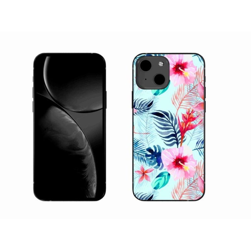 Gelový kryt mmCase na mobil iPhone 13 6.1 - květiny