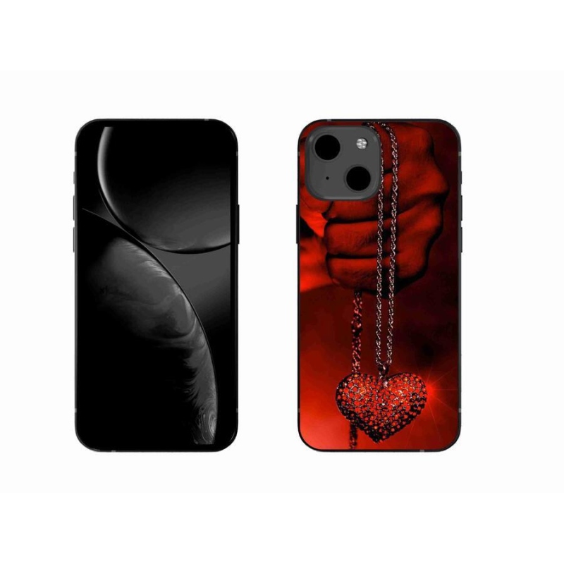 Gelový kryt mmCase na mobil iPhone 13 6.1 - náhrdelník