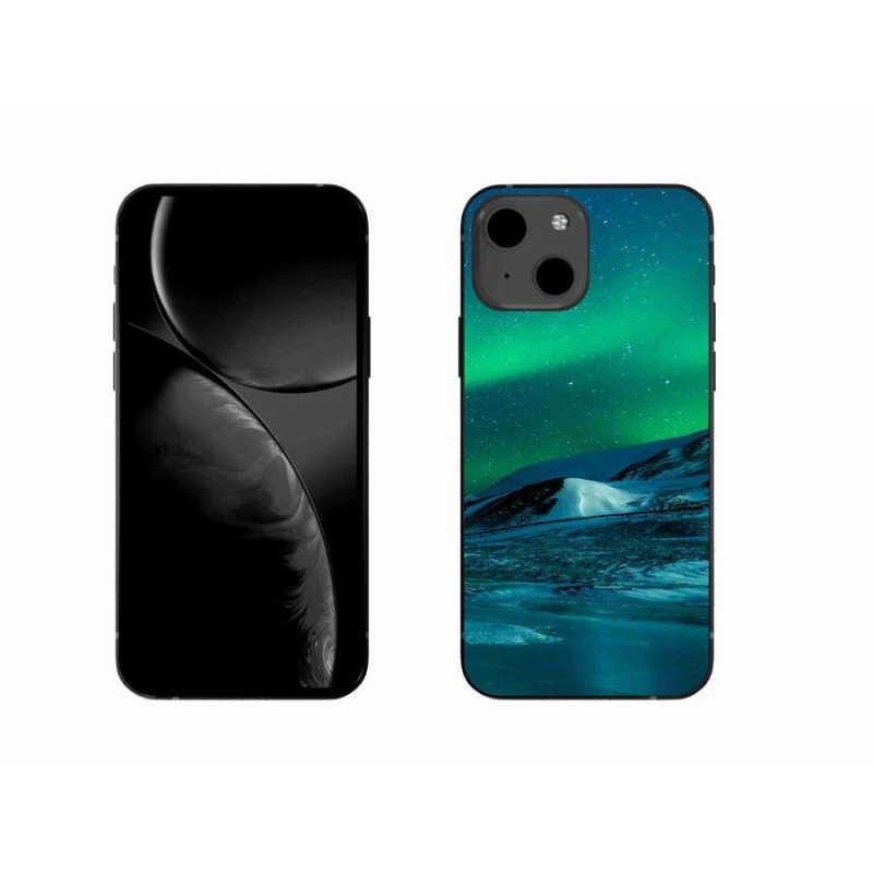 Gelový kryt mmCase na mobil iPhone 13 6.1 - polární záře