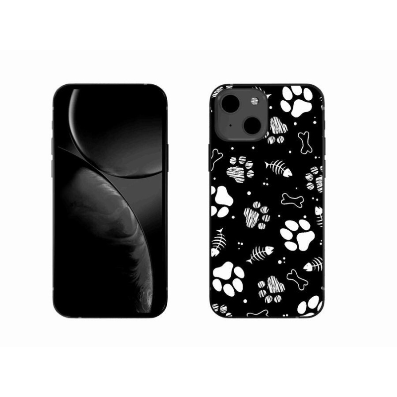 Gelový kryt mmCase na mobil iPhone 13 6.1 - psí tlapky