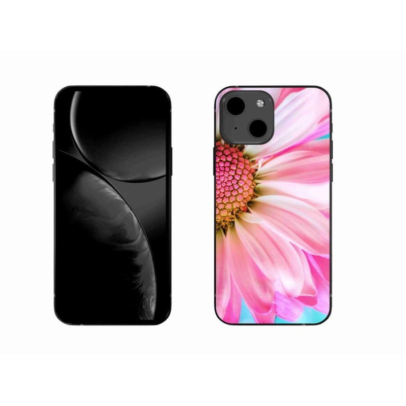 Gelový kryt mmCase na mobil iPhone 13 6.1 - růžová květina