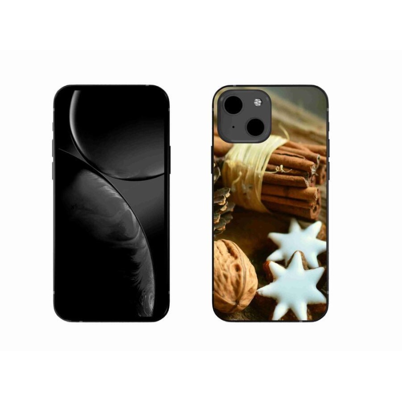Gelový kryt mmCase na mobil iPhone 13 6.1 - skořice a perníčky