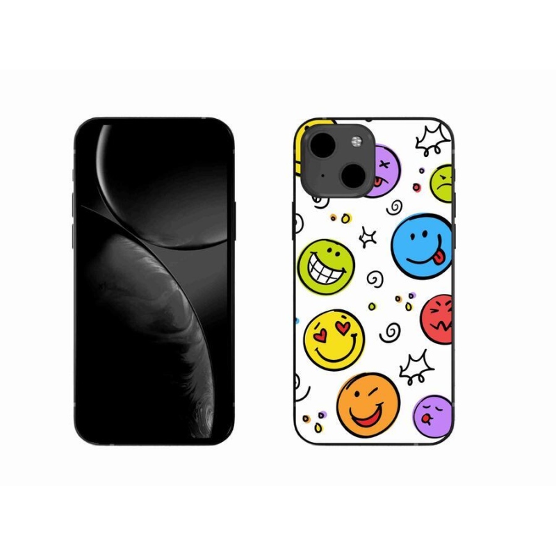 Gelový kryt mmCase na mobil iPhone 13 6.1 - smajlíci