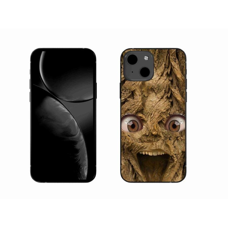 Gelový kryt mmCase na mobil iPhone 13 6.1 - veselý strom s očima