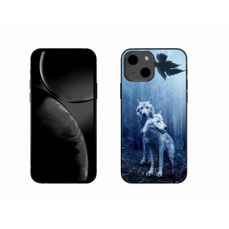 Gelový kryt mmCase na mobil iPhone 13 6.1 - vlci v lese