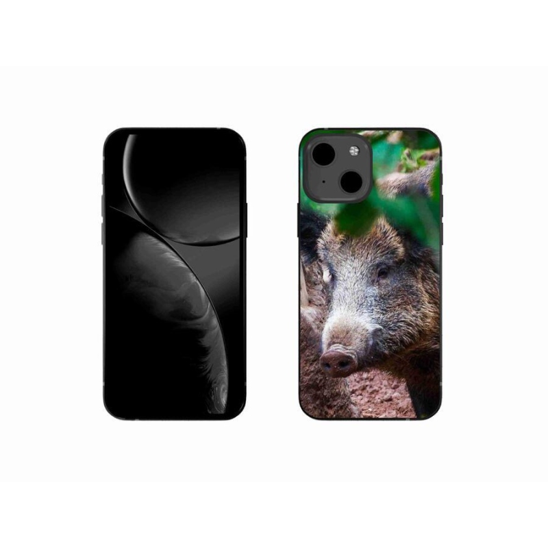 Gelový kryt mmCase na mobil iPhone 13 mini 5.4 - divoké prase