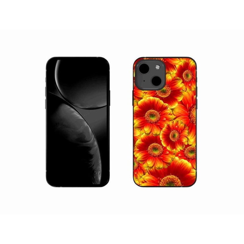 Gelový kryt mmCase na mobil iPhone 13 mini 5.4 - gerbera 1