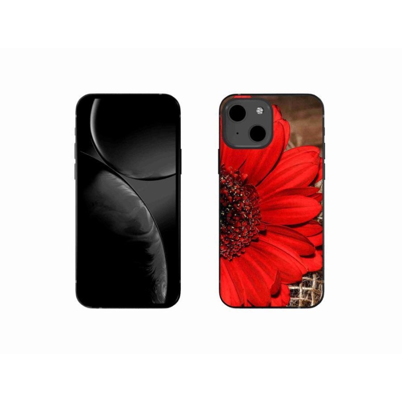 Gelový kryt mmCase na mobil iPhone 13 mini 5.4 - gerbera