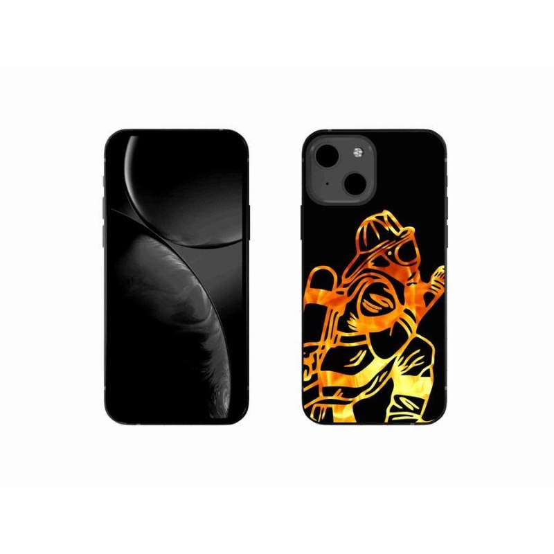 Gelový kryt mmCase na mobil iPhone 13 mini 5.4 - hasič 1