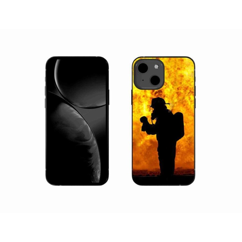 Gelový kryt mmCase na mobil iPhone 13 mini 5.4 - hasič