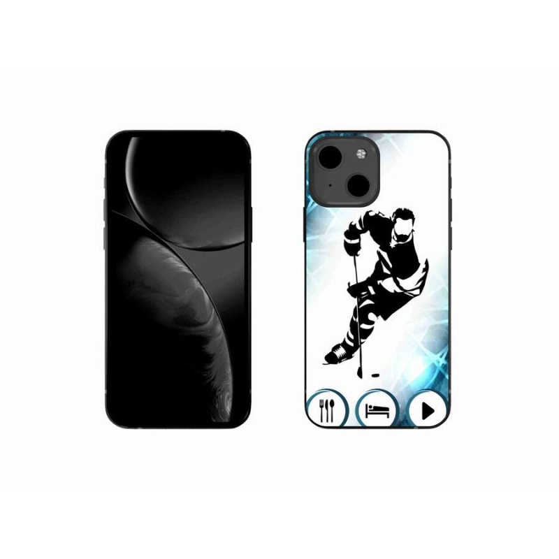 Gelový kryt mmCase na mobil iPhone 13 mini 5.4 - hokej 1