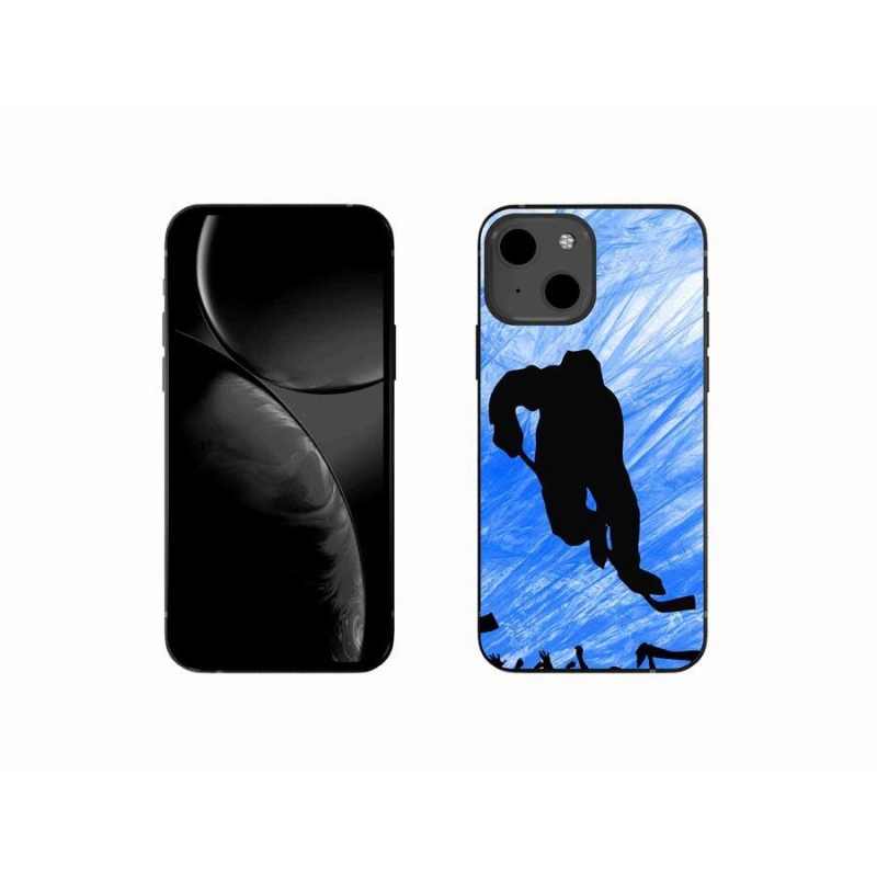 Gelový kryt mmCase na mobil iPhone 13 mini 5.4 - hokejový hráč