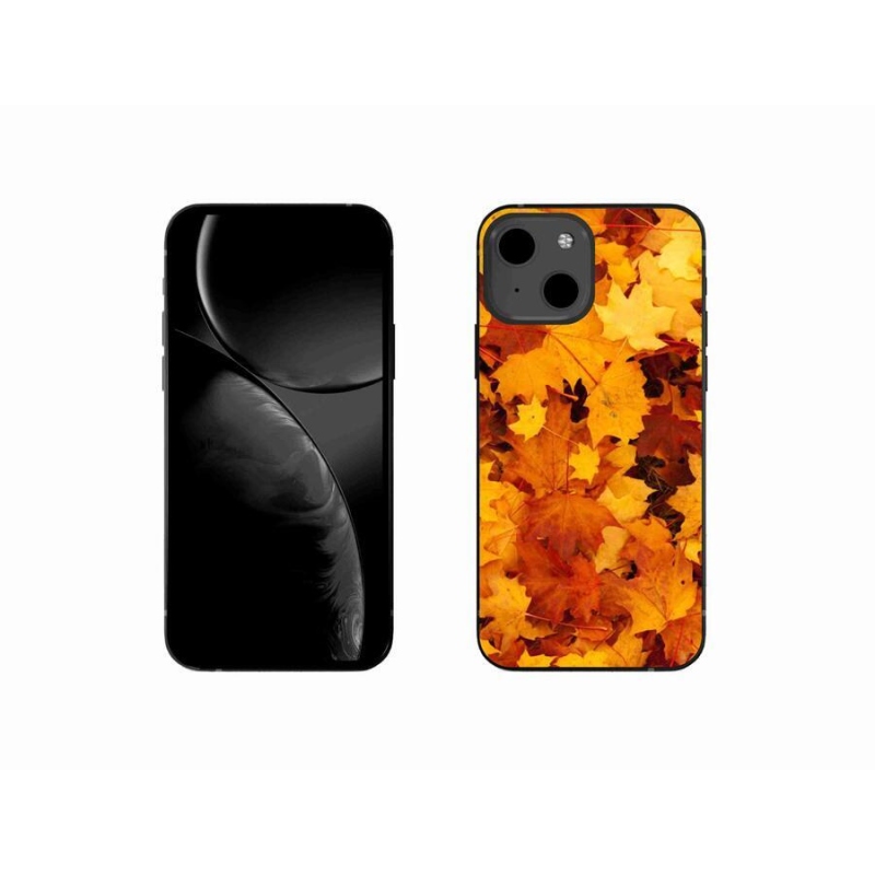 Gelový kryt mmCase na mobil iPhone 13 mini 5.4 - javorové listy