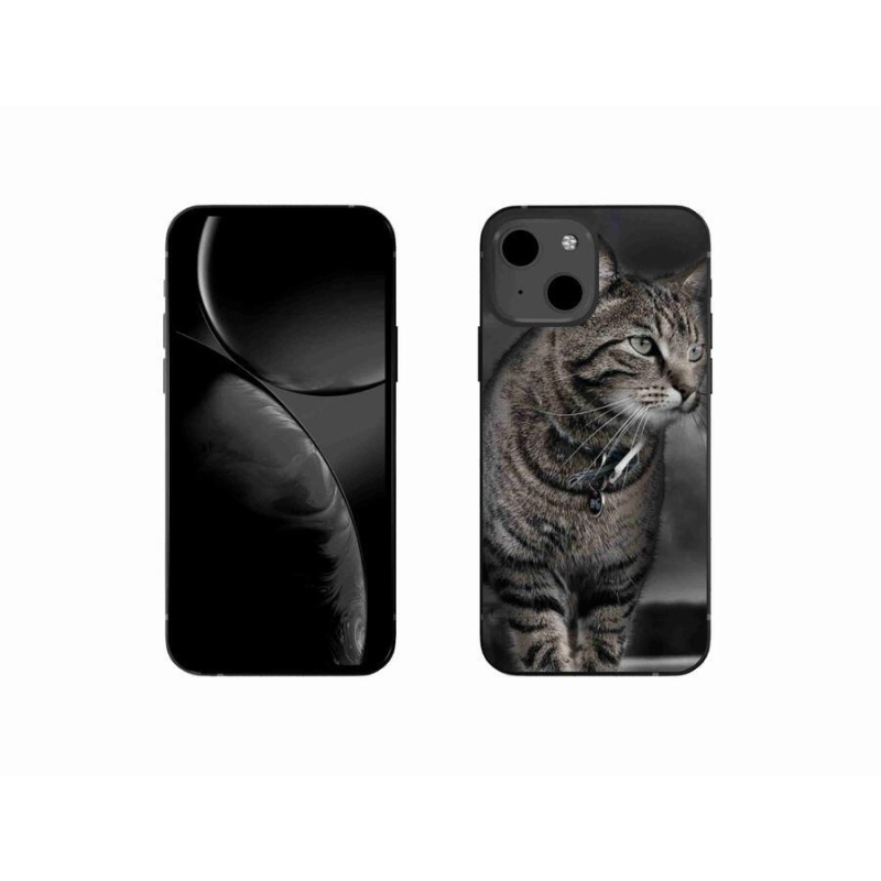 Gelový kryt mmCase na mobil iPhone 13 mini 5.4 - kočka