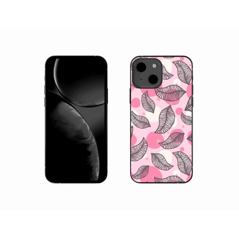 Gelový kryt mmCase na mobil iPhone 13 mini 5.4 - kreslené padající listy
