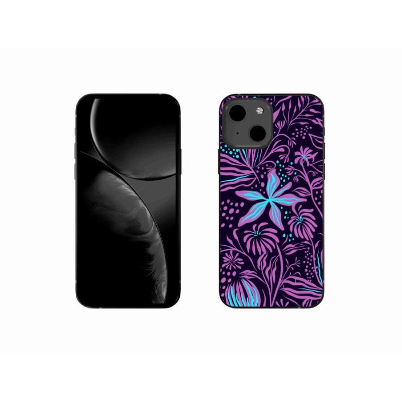 Gelový kryt mmCase na mobil iPhone 13 mini 5.4 - květiny 2