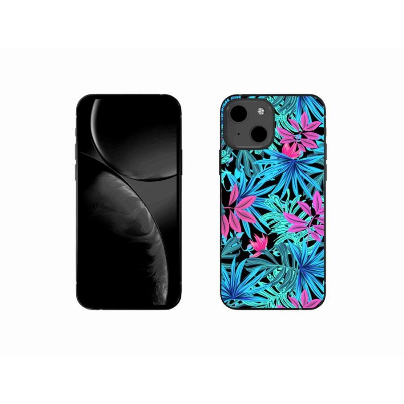 Gelový kryt mmCase na mobil iPhone 13 mini 5.4 - květiny 3