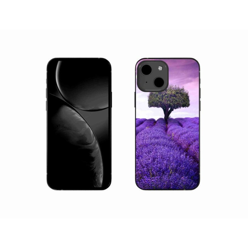 Gelový kryt mmCase na mobil iPhone 13 mini 5.4 - levandulová louka