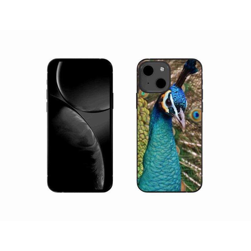 Gelový kryt mmCase na mobil iPhone 13 mini 5.4 - páv