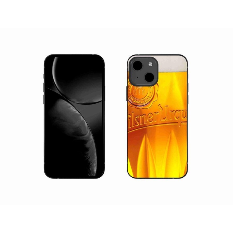 Gelový kryt mmCase na mobil iPhone 13 mini 5.4 - pivo