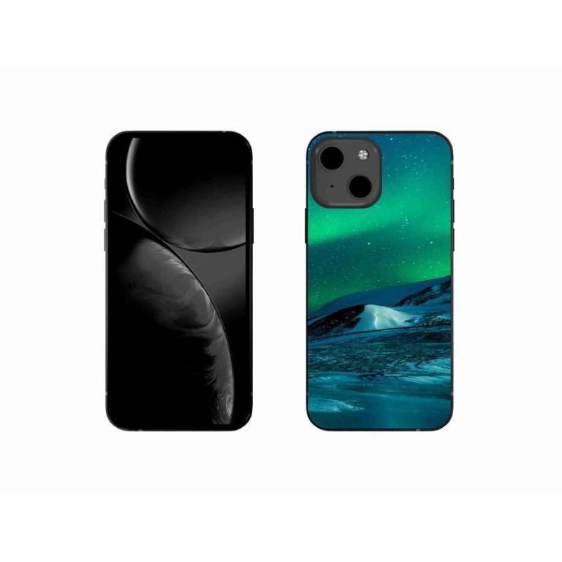 Gelový kryt mmCase na mobil iPhone 13 mini 5.4 - polární záře
