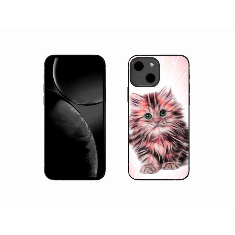 Gelový kryt mmCase na mobil iPhone 13 mini 5.4 - roztomilé kotě