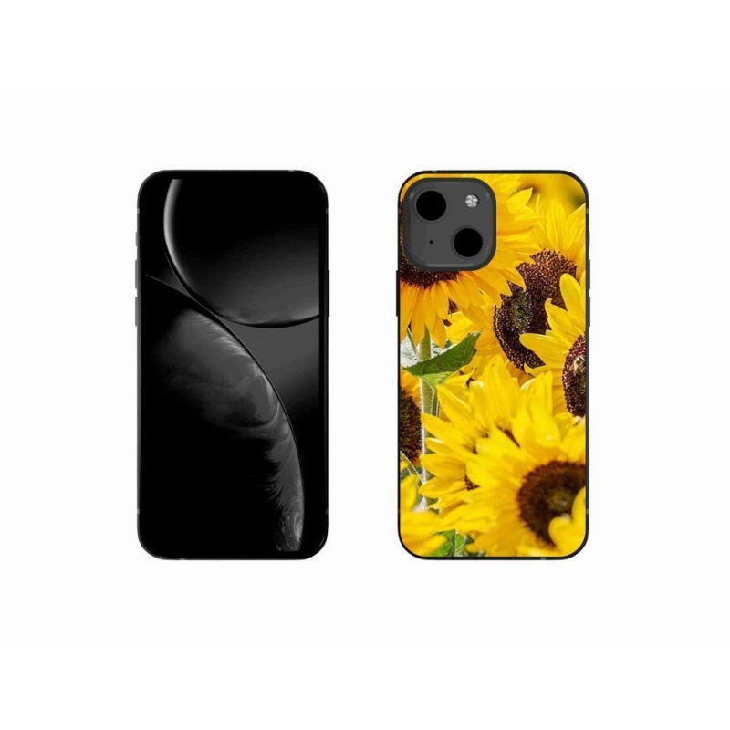Gelový kryt mmCase na mobil iPhone 13 mini 5.4 - slunečnice