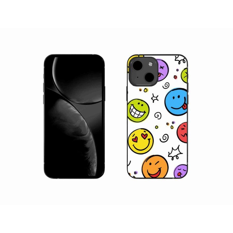 Gelový kryt mmCase na mobil iPhone 13 mini 5.4 - smajlíci