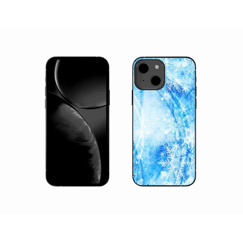 Gelový kryt mmCase na mobil iPhone 13 mini 5.4 - sněhové vločky
