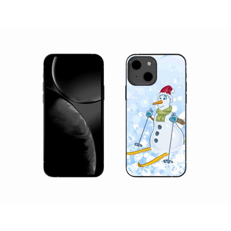 Gelový kryt mmCase na mobil iPhone 13 mini 5.4 - sněhulák