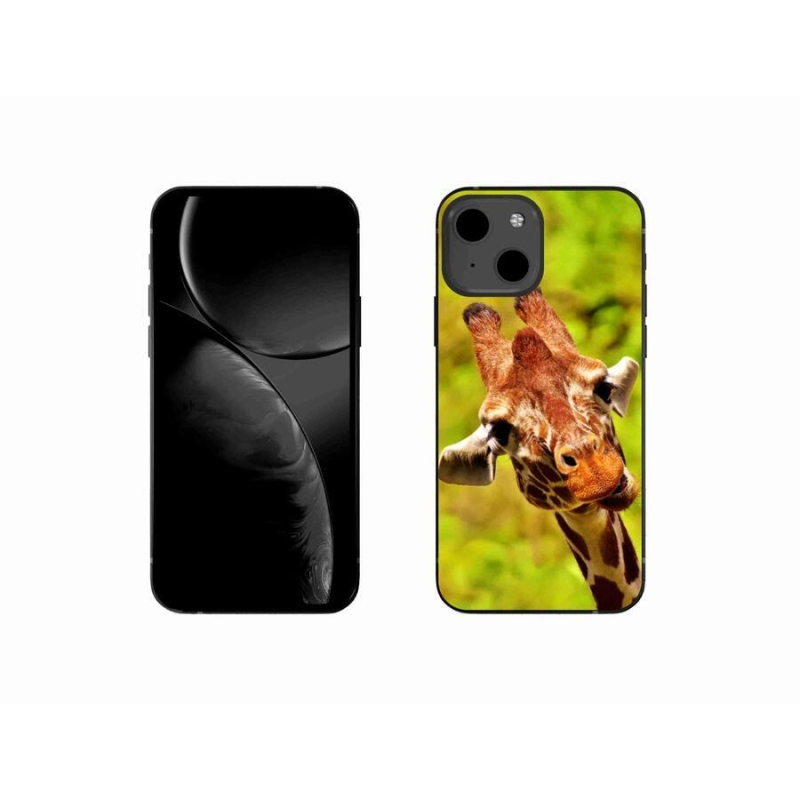 Gelový kryt mmCase na mobil iPhone 13 mini 5.4 - žirafa