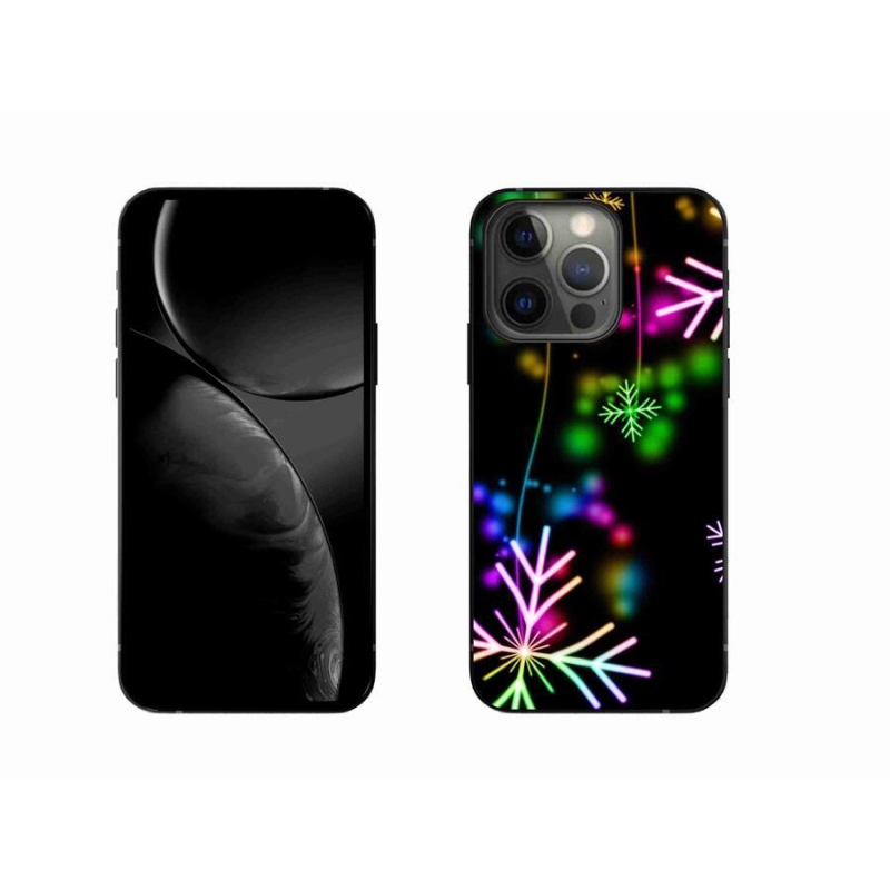 Gelový kryt mmCase na mobil iPhone 13 Pro 6.1 - barevné vločky