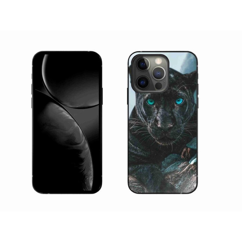 Gelový kryt mmCase na mobil iPhone 13 Pro 6.1 - černý panter