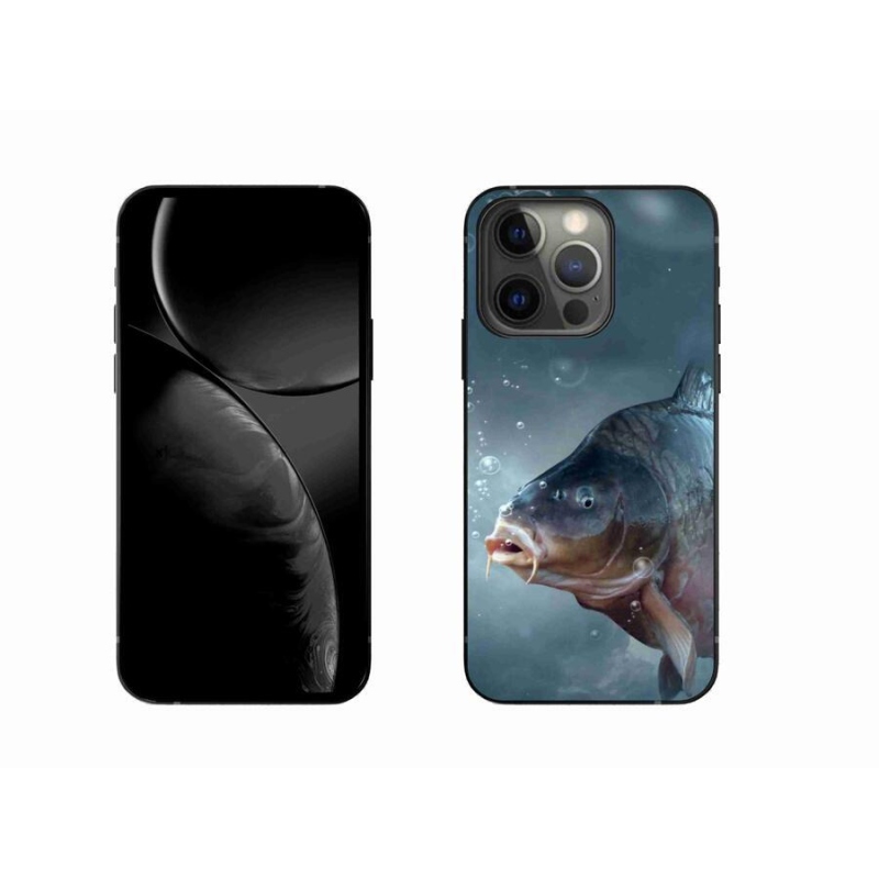 Gelový kryt mmCase na mobil iPhone 13 Pro 6.1 - kapr a bublinky