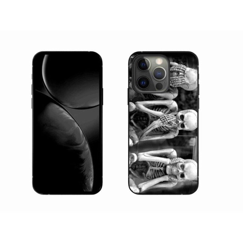 Gelový kryt mmCase na mobil iPhone 13 Pro 6.1 - kostlivci