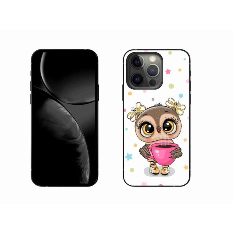 Gelový kryt mmCase na mobil iPhone 13 Pro 6.1 - kreslená sovička