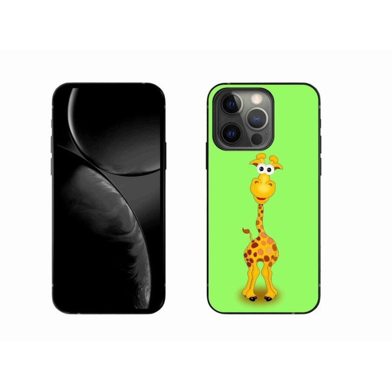 Gelový kryt mmCase na mobil iPhone 13 Pro 6.1 - kreslená žirafa