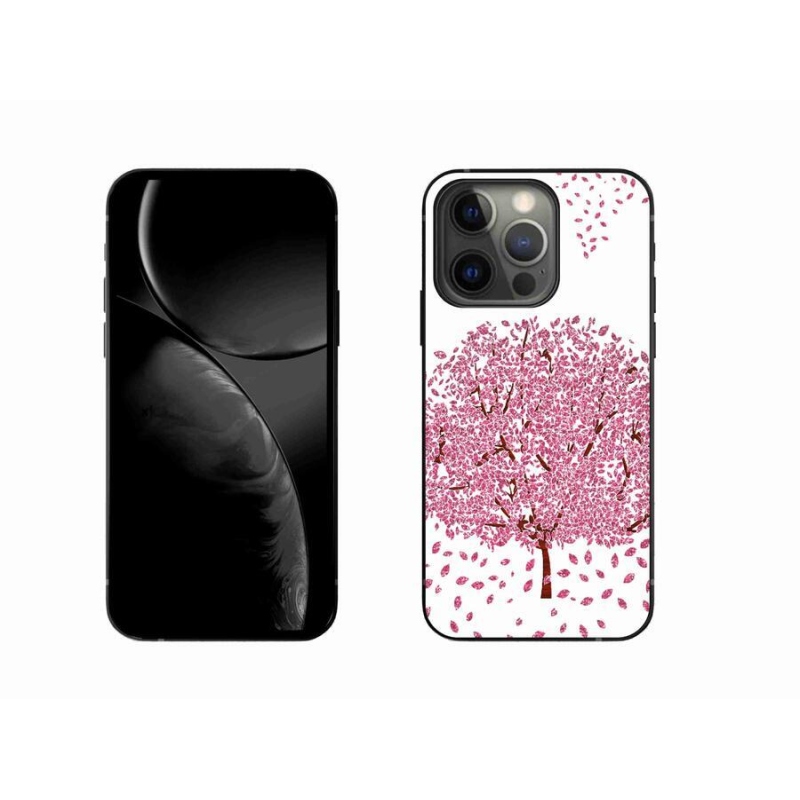 Gelový kryt mmCase na mobil iPhone 13 Pro 6.1 - kreslený strom s listy