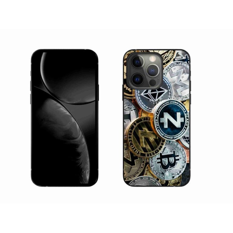 Gelový kryt mmCase na mobil iPhone 13 Pro 6.1 - kryptoměny