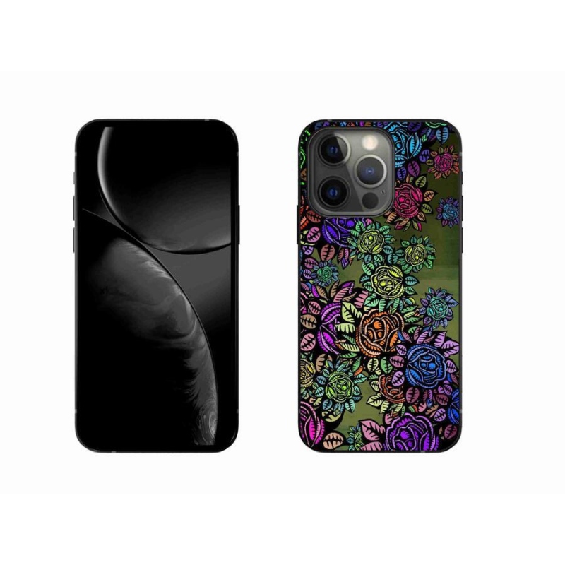 Gelový kryt mmCase na mobil iPhone 13 Pro 6.1 - květiny 6