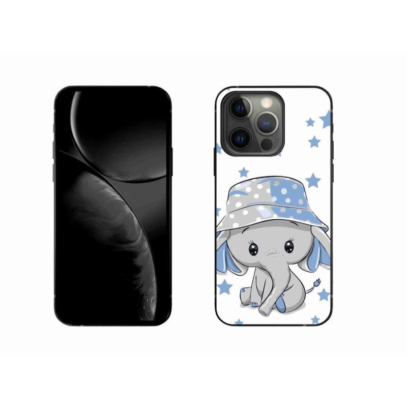Gelový kryt mmCase na mobil iPhone 13 Pro 6.1 - modrý slon