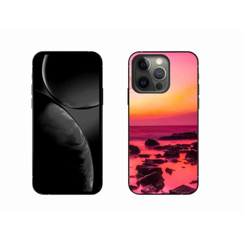 Gelový kryt mmCase na mobil iPhone 13 Pro 6.1 - moře a záře