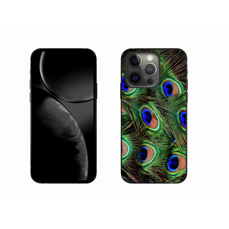 Gelový kryt mmCase na mobil iPhone 13 Pro 6.1 - paví peří