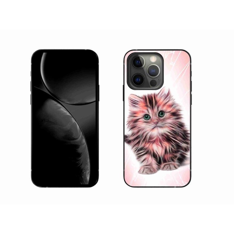 Gelový kryt mmCase na mobil iPhone 13 Pro 6.1 - roztomilé kotě