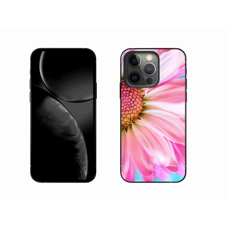 Gelový kryt mmCase na mobil iPhone 13 Pro 6.1 - růžová květina