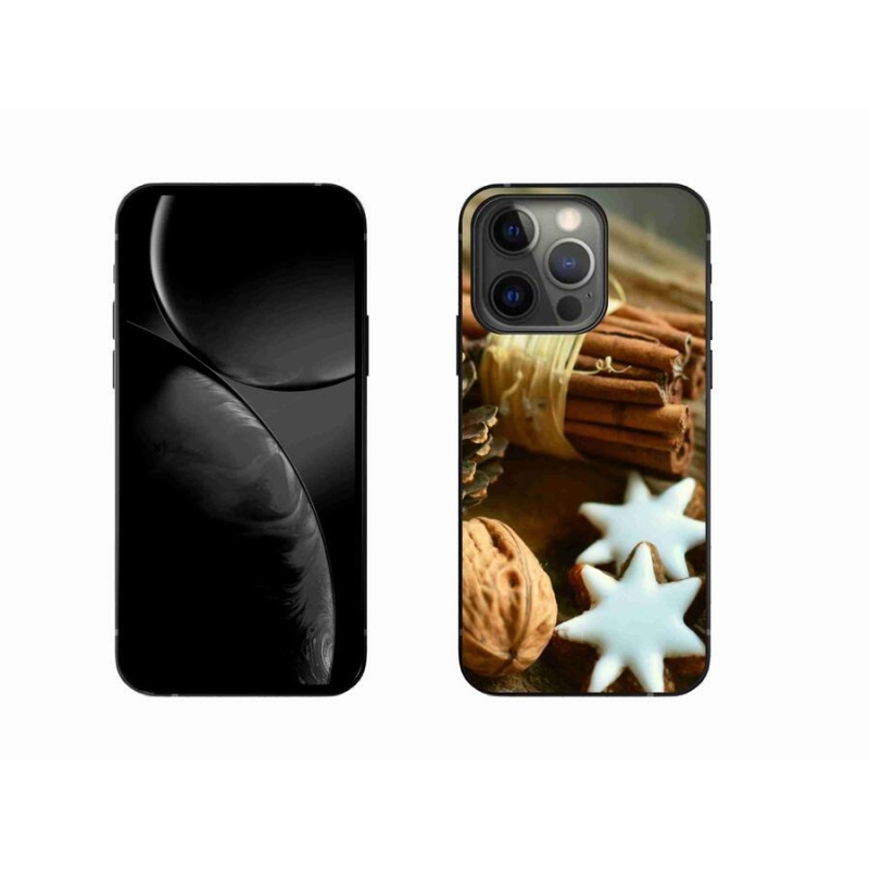 Gelový kryt mmCase na mobil iPhone 13 Pro 6.1 - skořice a perníčky