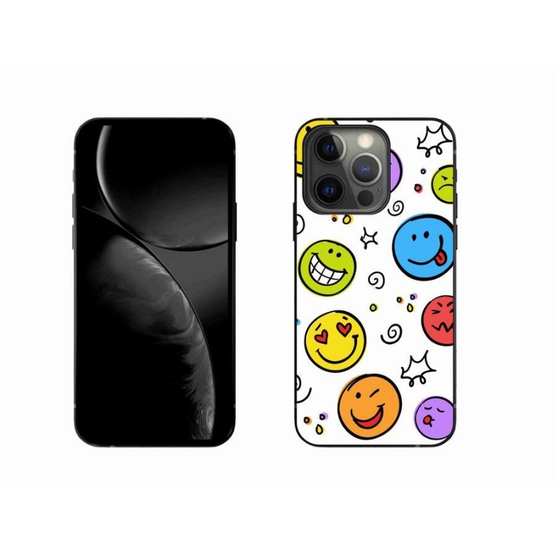 Gelový kryt mmCase na mobil iPhone 13 Pro 6.1 - smajlíci